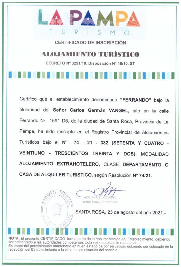 Departamentos Ferrando Apartment Санта Роса Екстериор снимка